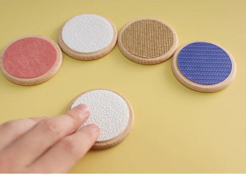 Kids Montessori Sensory Early Childhood Toys Tactile Board Matching Game Tactile Classification Color Cognition Memory Training