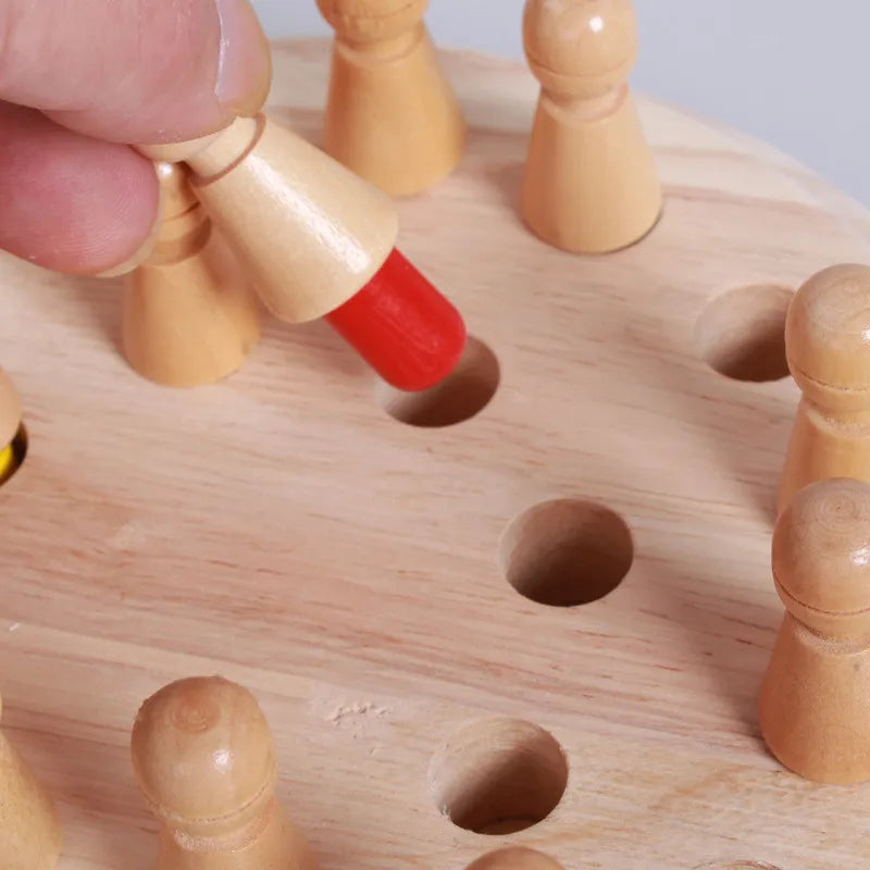 Kids Color Cognitive Ability Toy Wooden Memory Match Stick Chess Game Fun Block Board Game Educational Toys for Kid Gift