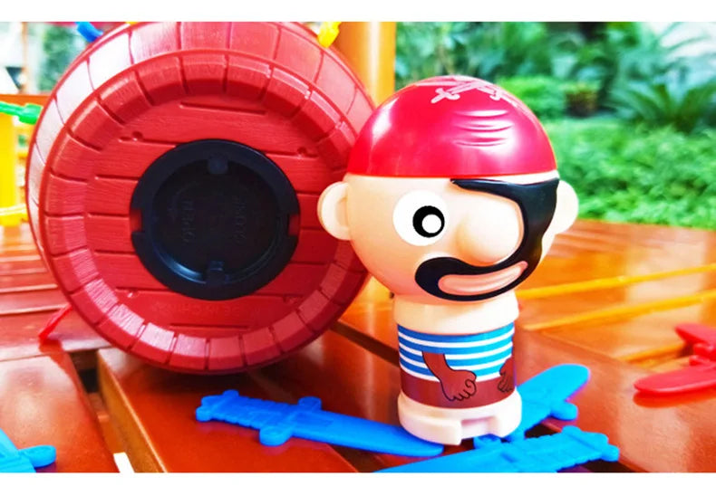 Funny Pirate Barrel Toys Lucky Game Jumping Pirates Bucket Sword Stab Tricky Toy Family Interactive Games For Child Kid Gift