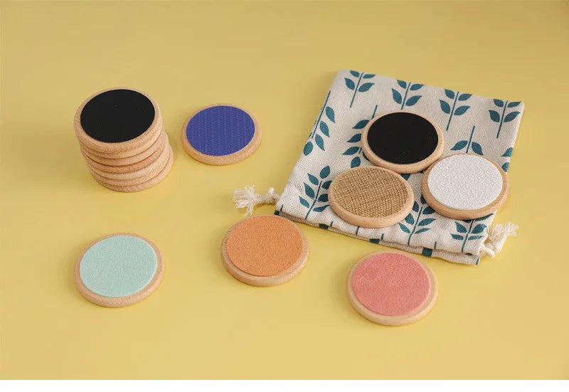 Kids Montessori Sensory Early Childhood Toys Tactile Board Matching Game Tactile Classification Color Cognition Memory Training