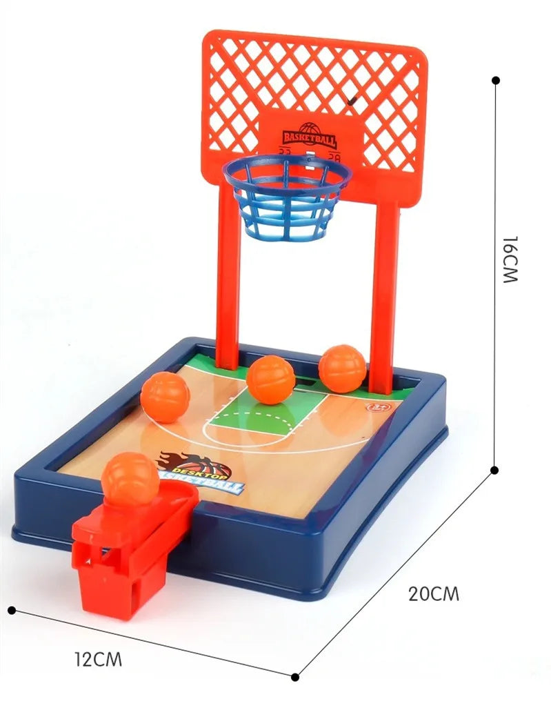 Mini Desktop Board Game Basketball Hoop Finger Shooting Machine Party Table Interactive Sport 2 Players Games Ball Toys For Kids