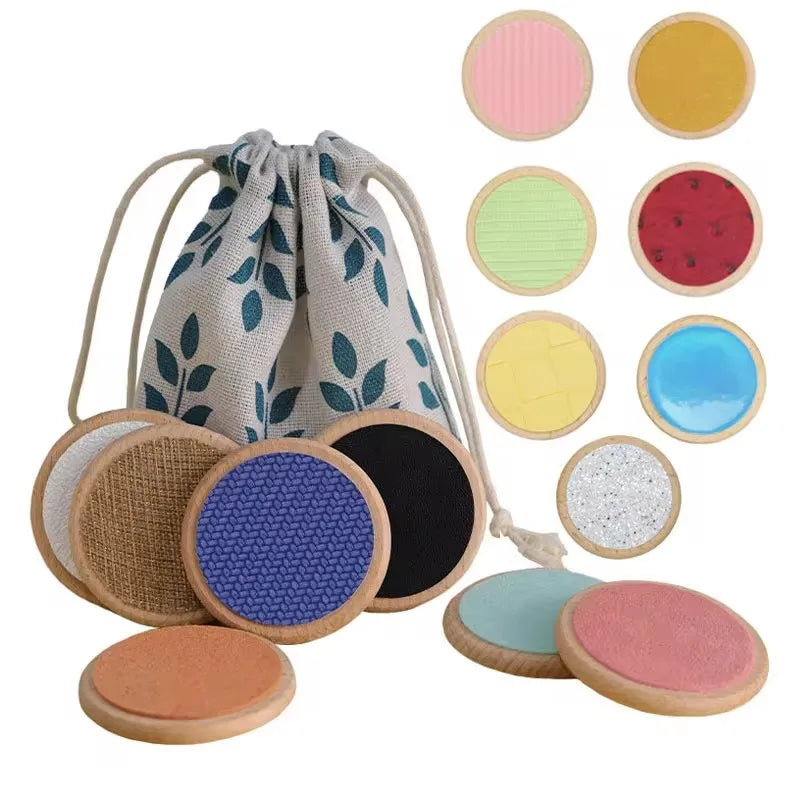 Kids Montessori Sensory Early Childhood Toys Tactile Board Matching Game Tactile Classification Color Cognition Memory Training