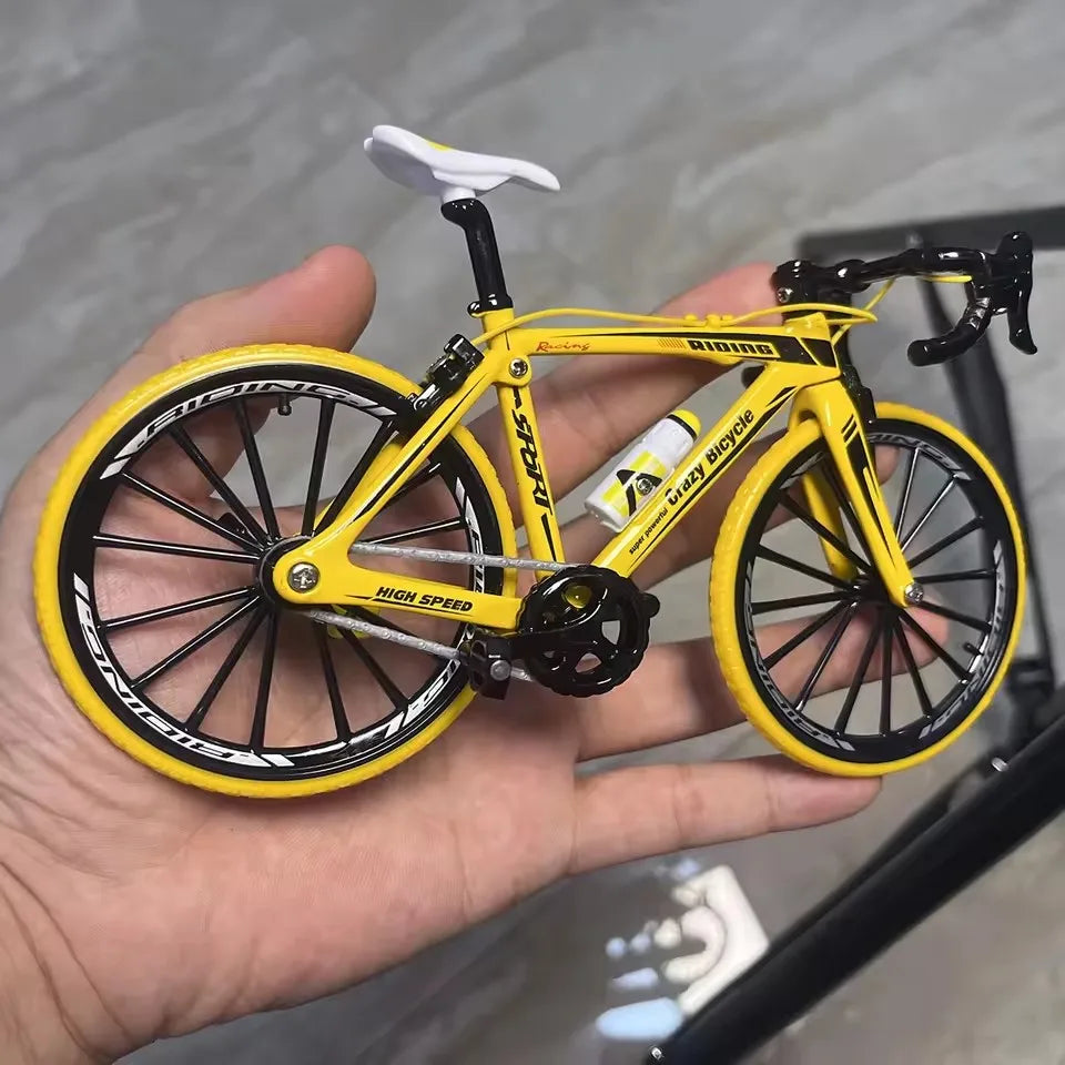 Kids Mini 1:10 Model Alloy Mountain Bicycle Diecast Metal Simulation Mountain Bike decoration Collection Toy For Boys