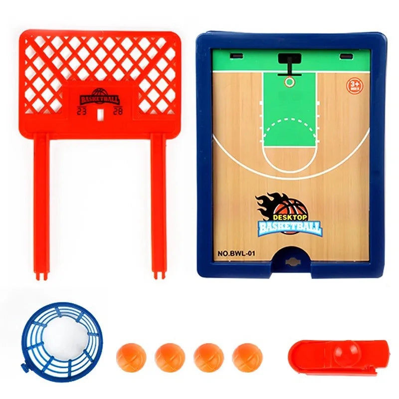 Mini Desktop Board Game Basketball Hoop Finger Shooting Machine Party Table Interactive Sport 2 Players Games Ball Toys For Kids