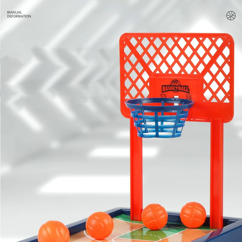 Mini Desktop Board Game Basketball Hoop Finger Shooting Machine Party Table Interactive Sport 2 Players Games Ball Toys For Kids