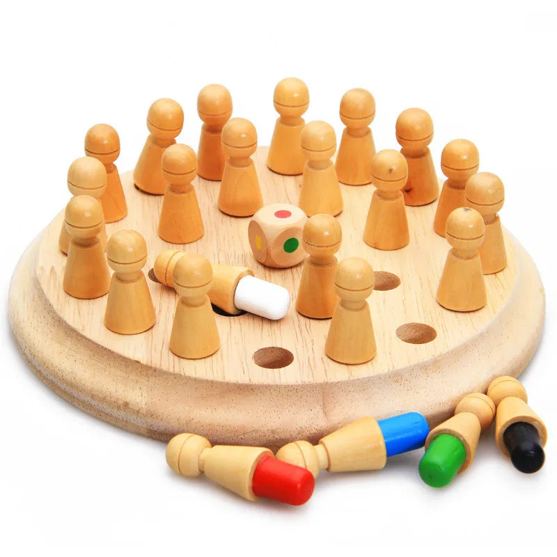 Kids Color Cognitive Ability Toy Wooden Memory Match Stick Chess Game Fun Block Board Game Educational Toys for Kid Gift