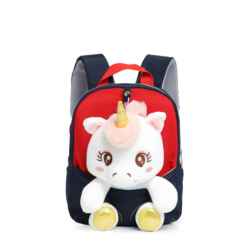 Kids Toddler 3D Cute Backpack Stuffed Unicorn Toys Girls Schoolbag Backpacks Kindergarten Preschool Plush animal Baby Bag