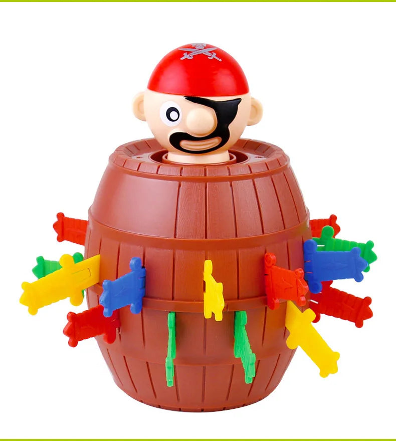 Funny Pirate Barrel Toys Lucky Game Jumping Pirates Bucket Sword Stab Tricky Toy Family Interactive Games For Child Kid Gift
