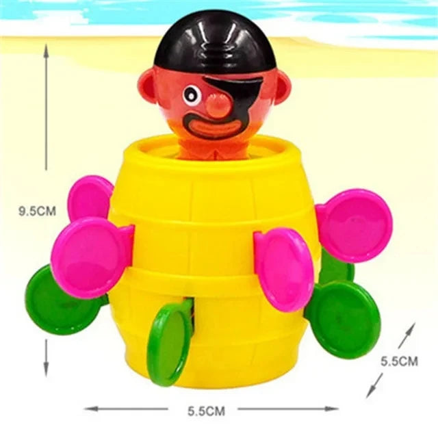 Funny Pirate Barrel Toys Lucky Game Jumping Pirates Bucket Sword Stab Tricky Toy Family Interactive Games For Child Kid Gift