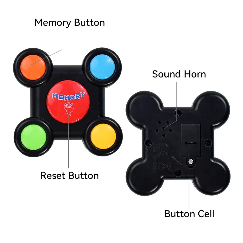 Kids Montessori Educational Memory Game Machine with Lights Sounds Toy Interactive Game Memory Training Game Funny Puzzle Toys