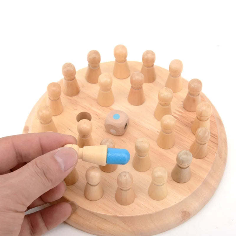Kids Color Cognitive Ability Toy Wooden Memory Match Stick Chess Game Fun Block Board Game Educational Toys for Kid Gift