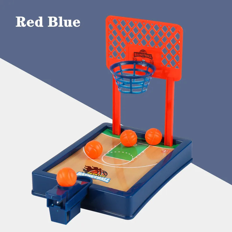 Mini Desktop Board Game Basketball Hoop Finger Shooting Machine Party Table Interactive Sport 2 Players Games Ball Toys For Kids