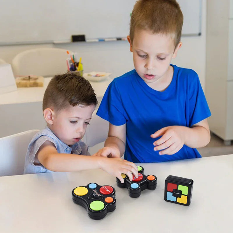 Kids Montessori Educational Memory Game Machine with Lights Sounds Toy Interactive Game Memory Training Game Funny Puzzle Toys
