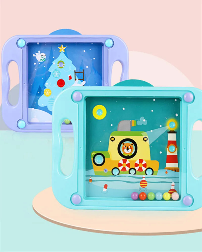 3D Kids Educational Toys Baby Puzzle Montessori Maze Balance Game Balance Balls Popular Gift For Children Cartoon Cards Gifts