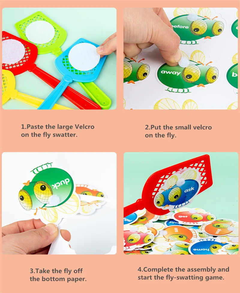 Montessori Educational Kids Toys Learning English Words Cognition Card Family Games Toys Memory Training Toys For Children