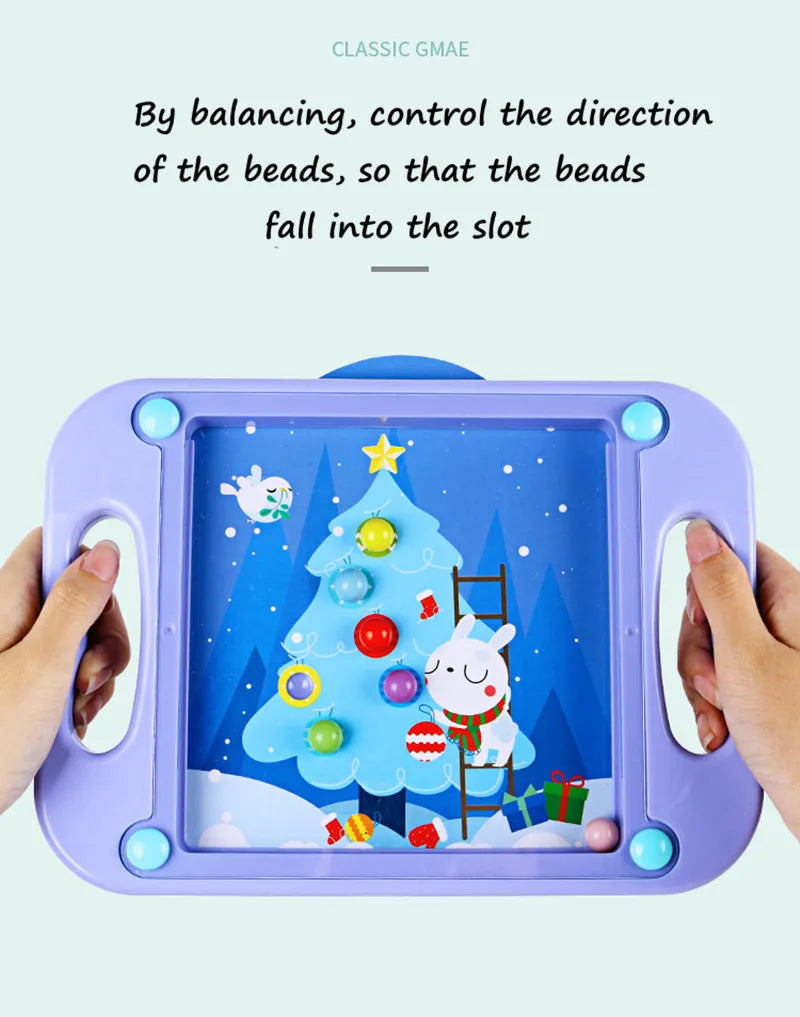 3D Kids Educational Toys Baby Puzzle Montessori Maze Balance Game Balance Balls Popular Gift For Children Cartoon Cards Gifts