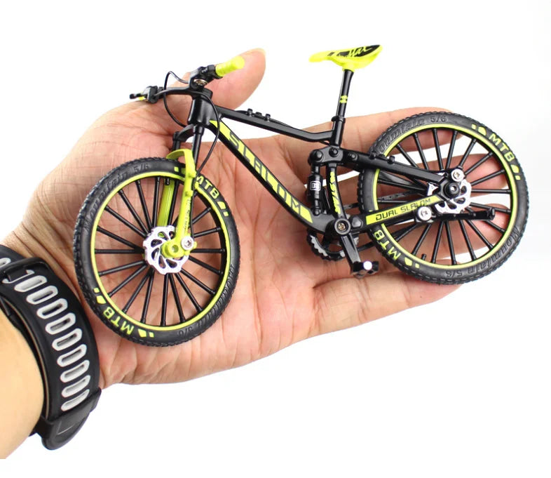 Kids Mini 1:10 Model Alloy Mountain Bicycle Diecast Metal Simulation Mountain Bike decoration Collection Toy For Boys