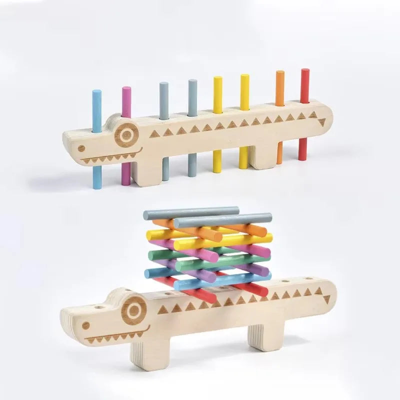Kids Montessori Sensory Wooden Color Matching Games Puzzle Learning Set Fine Movement Training Math STEAM Educational Toys