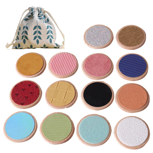 Kids Montessori Sensory Early Childhood Toys Tactile Board Matching Game Tactile Classification Color Cognition Memory Training