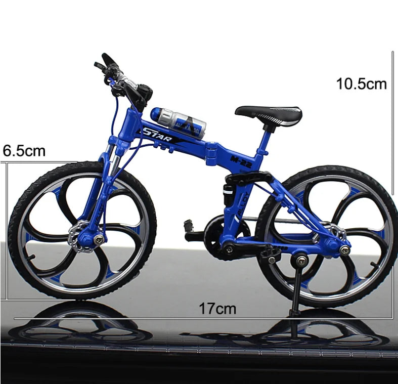 Kids Mini 1:10 Model Alloy Mountain Bicycle Diecast Metal Simulation Mountain Bike decoration Collection Toy For Boys