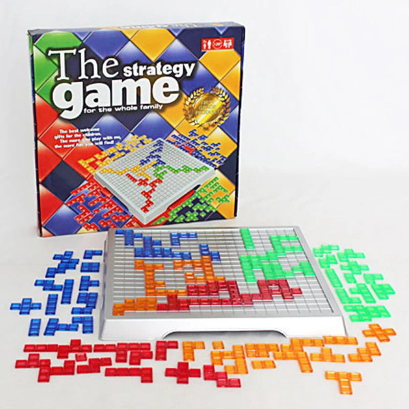 Children Strategy Board Game Educational Toys Colored Squares Game Easy To Play For Kids Family Party Indoor Games Puzzle Gift