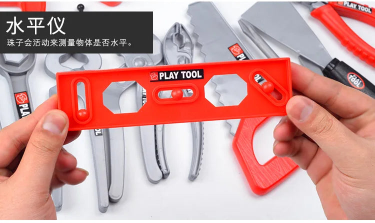 Children's Toolbox Engineer Simulation Repair Tools Pretend Toy Electric Drill Screwdriver Repair Kit Play House Toys Kids Gift
