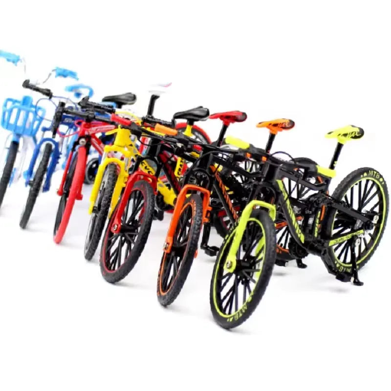 Kids Mini 1:10 Model Alloy Mountain Bicycle Diecast Metal Simulation Mountain Bike decoration Collection Toy For Boys