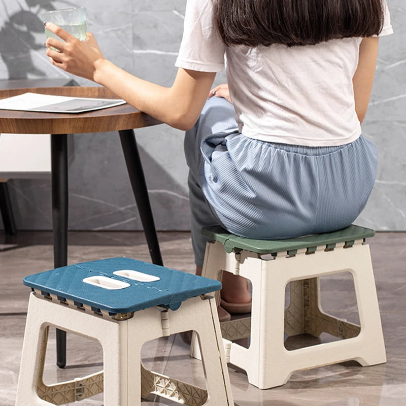 Children Mini Lightweight Folding Step Stool Multi Purpose Handheld Non-Slip  Thickened Footstool Baby Chair Outdoor Fishing