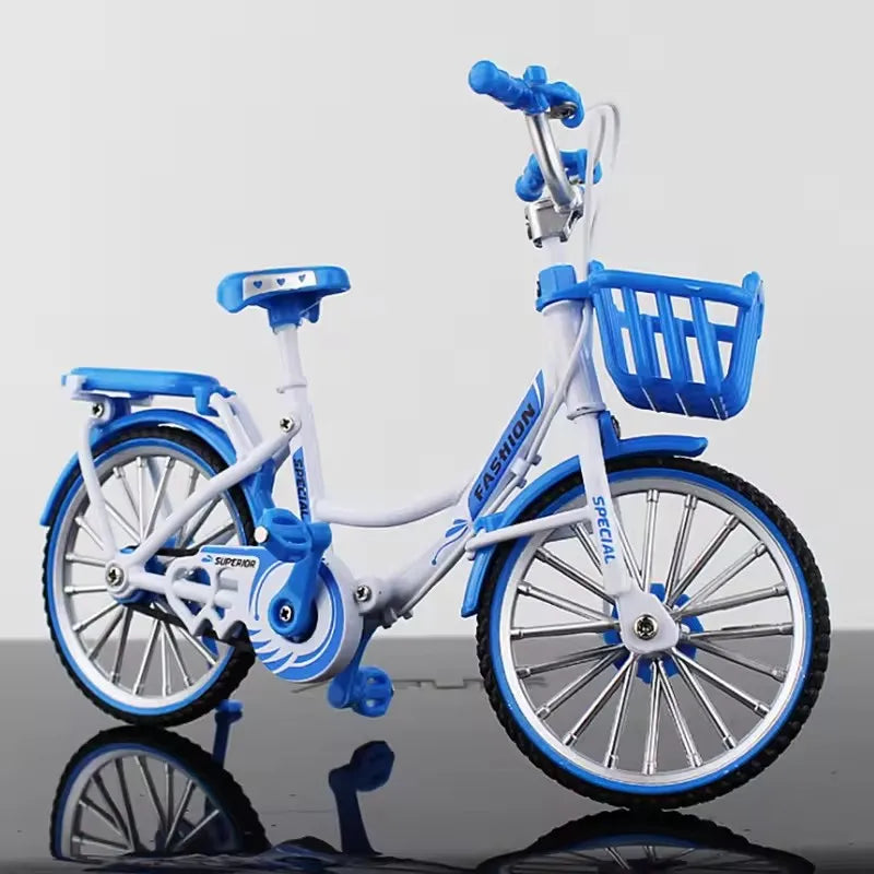 Kids Mini 1:10 Model Alloy Mountain Bicycle Diecast Metal Simulation Mountain Bike decoration Collection Toy For Boys