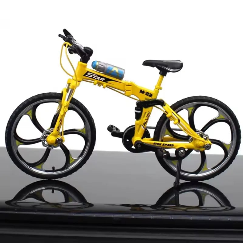 Kids Mini 1:10 Model Alloy Mountain Bicycle Diecast Metal Simulation Mountain Bike decoration Collection Toy For Boys