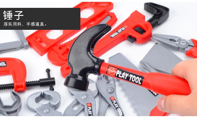 Children's Toolbox Engineer Simulation Repair Tools Pretend Toy Electric Drill Screwdriver Repair Kit Play House Toys Kids Gift