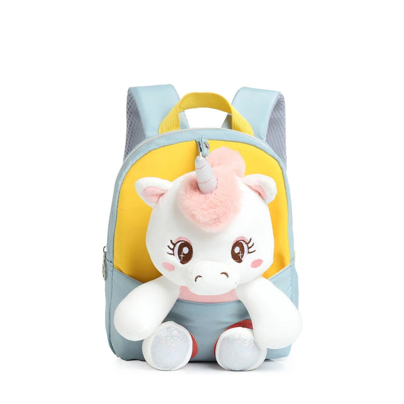 Kids Toddler 3D Cute Backpack Stuffed Unicorn Toys Girls Schoolbag Backpacks Kindergarten Preschool Plush animal Baby Bag