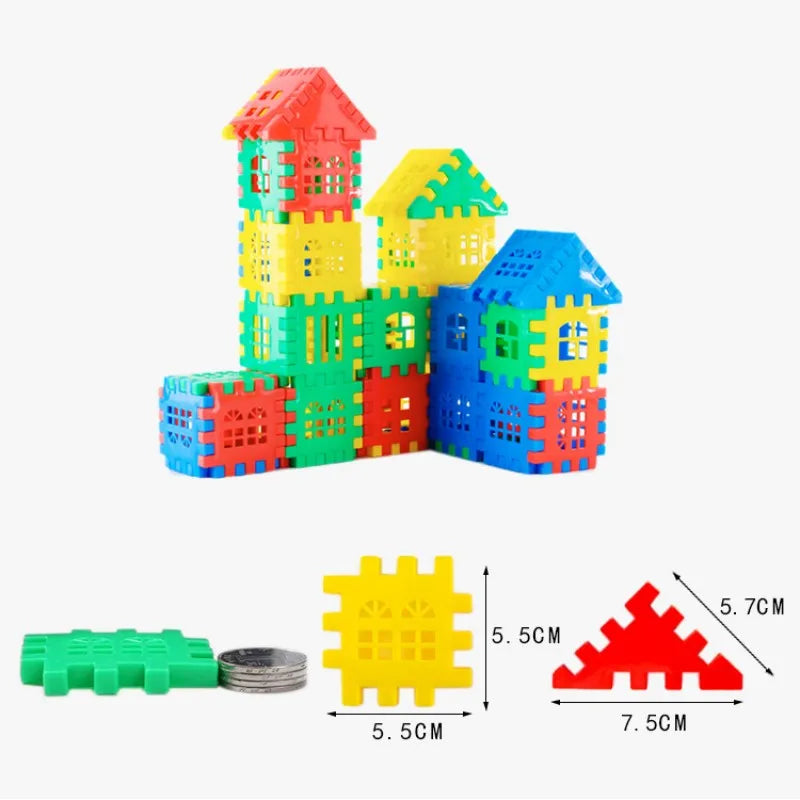 3D Puzzle Games Cubes Toys For Children Wooden DIY Building Blocks Jigsaw Educational Toy Interactive Toys For Kids