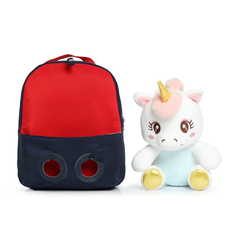 Kids Toddler 3D Cute Backpack Stuffed Unicorn Toys Girls Schoolbag Backpacks Kindergarten Preschool Plush animal Baby Bag