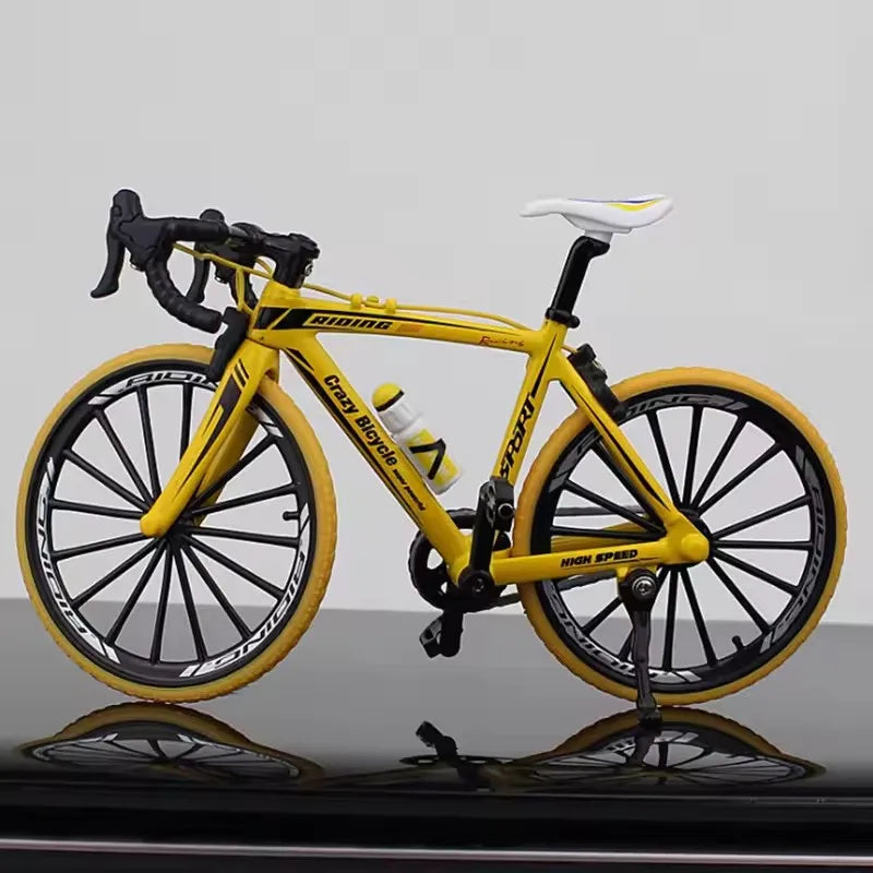 Kids Mini 1:10 Model Alloy Mountain Bicycle Diecast Metal Simulation Mountain Bike decoration Collection Toy For Boys
