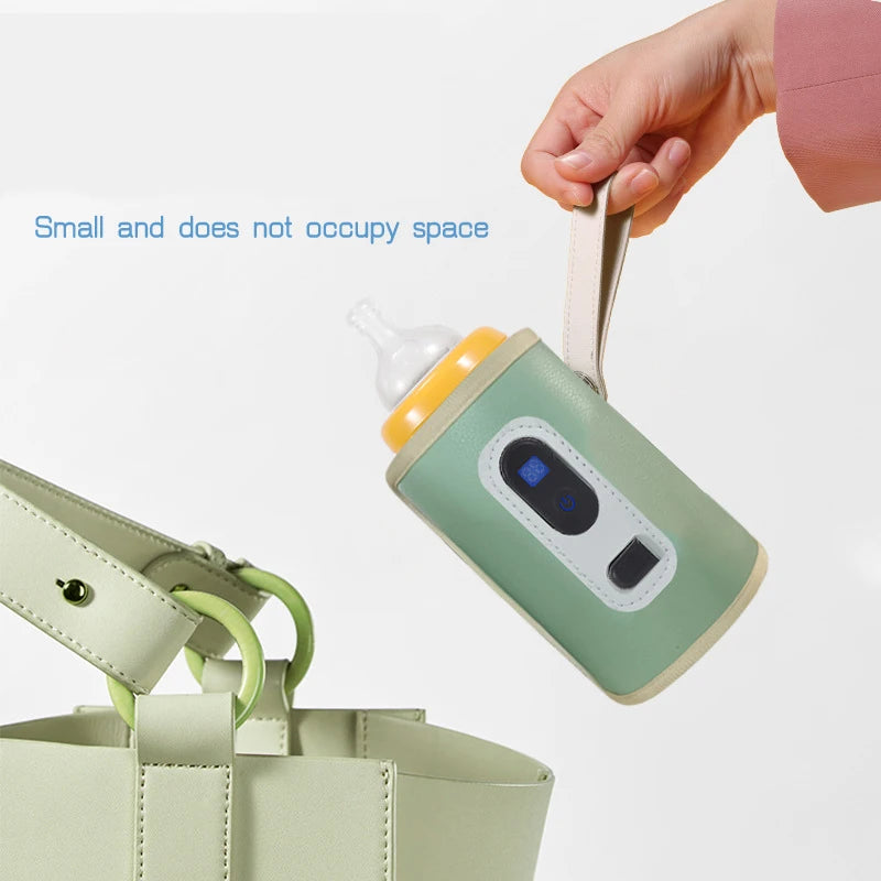 Baby USB Milk Bottle Thermal Bag Universal Digital Display Nursing Bottle Heater Portable Newborn Milk Heat Keeper for Traveling