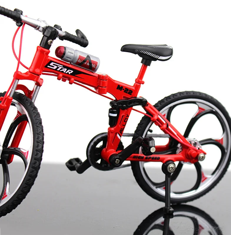 Kids Mini 1:10 Model Alloy Mountain Bicycle Diecast Metal Simulation Mountain Bike decoration Collection Toy For Boys