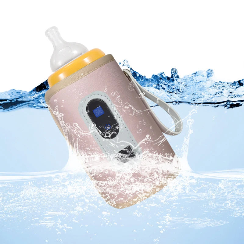 Baby USB Milk Bottle Thermal Bag Universal Digital Display Nursing Bottle Heater Portable Newborn Milk Heat Keeper for Traveling