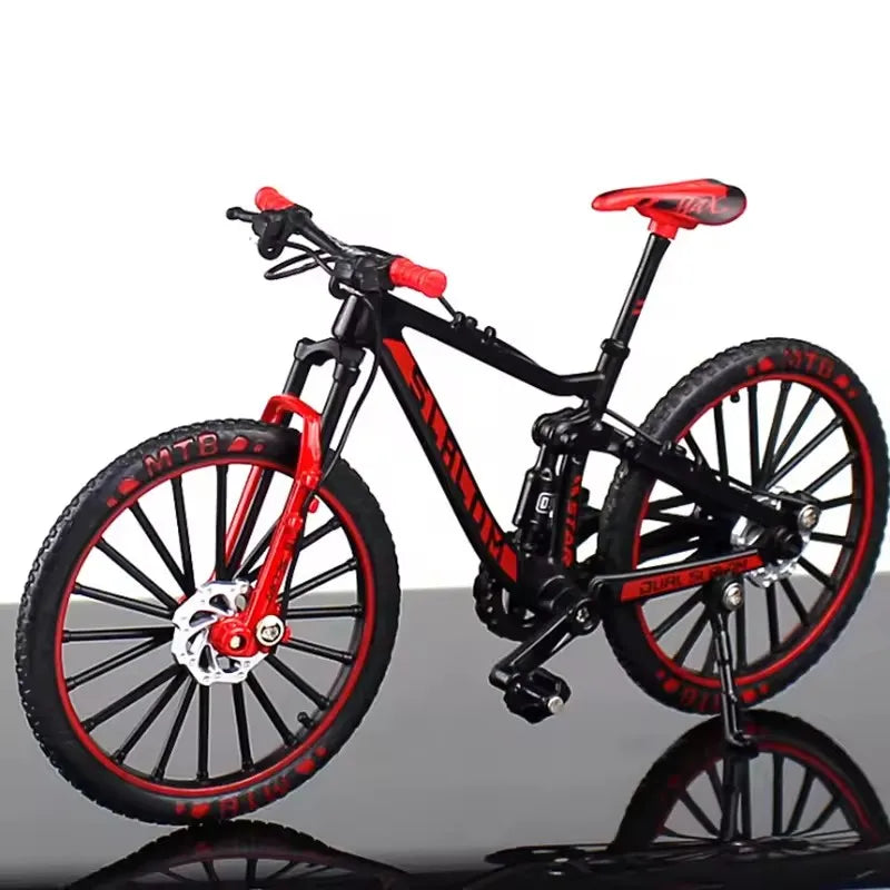 Kids Mini 1:10 Model Alloy Mountain Bicycle Diecast Metal Simulation Mountain Bike decoration Collection Toy For Boys
