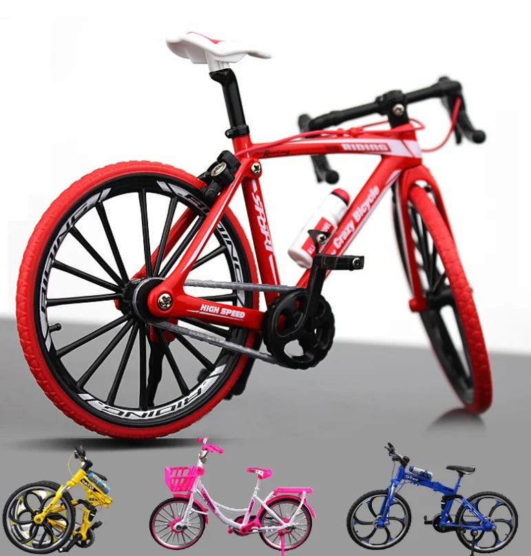 Kids Mini 1:10 Model Alloy Mountain Bicycle Diecast Metal Simulation Mountain Bike decoration Collection Toy For Boys