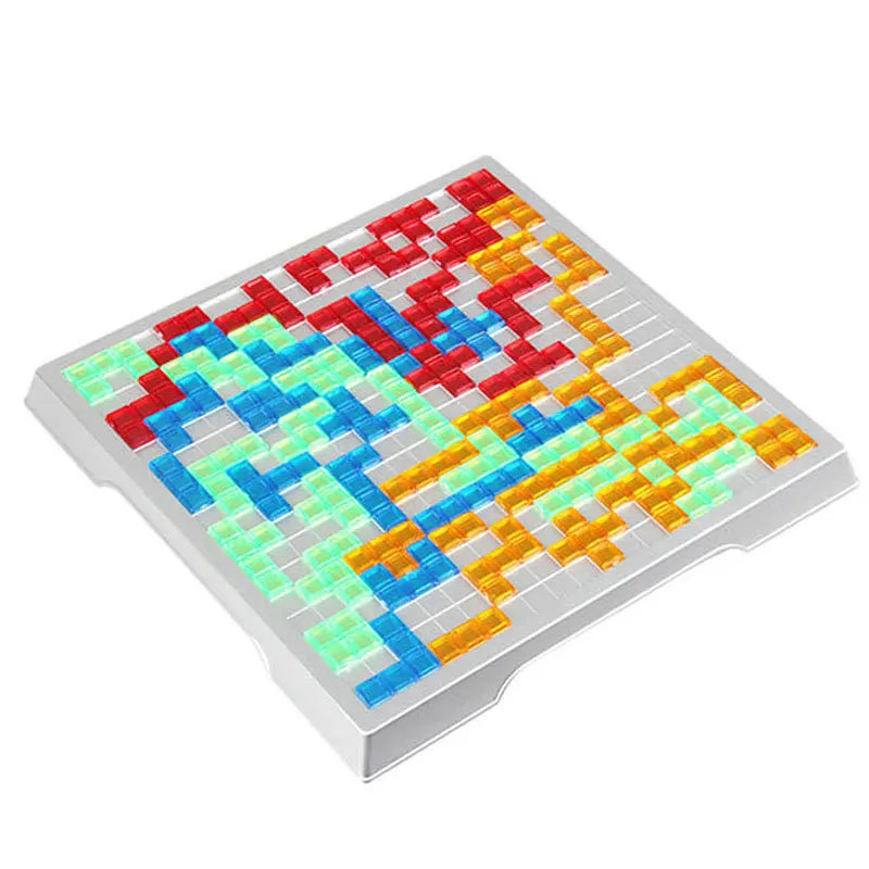 Children Strategy Board Game Educational Toys Colored Squares Game Easy To Play For Kids Family Party Indoor Games Puzzle Gift