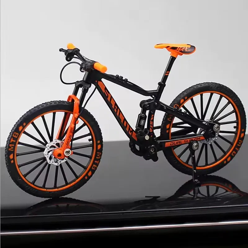 Kids Mini 1:10 Model Alloy Mountain Bicycle Diecast Metal Simulation Mountain Bike decoration Collection Toy For Boys