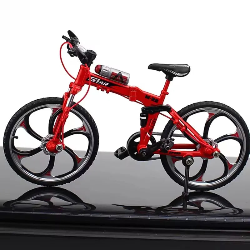 Kids Mini 1:10 Model Alloy Mountain Bicycle Diecast Metal Simulation Mountain Bike decoration Collection Toy For Boys