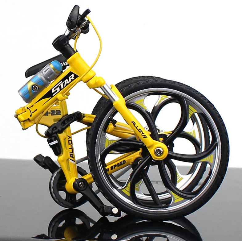 Kids Mini 1:10 Model Alloy Mountain Bicycle Diecast Metal Simulation Mountain Bike decoration Collection Toy For Boys