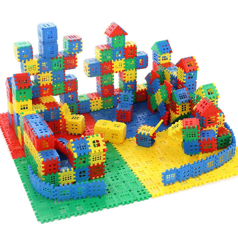 3D Puzzle Games Cubes Toys For Children Wooden DIY Building Blocks Jigsaw Educational Toy Interactive Toys For Kids
