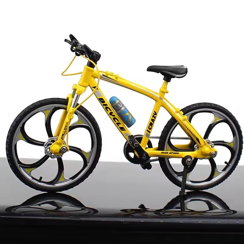 Kids Mini 1:10 Model Alloy Mountain Bicycle Diecast Metal Simulation Mountain Bike decoration Collection Toy For Boys