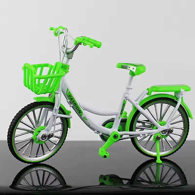 Kids Mini 1:10 Model Alloy Mountain Bicycle Diecast Metal Simulation Mountain Bike decoration Collection Toy For Boys