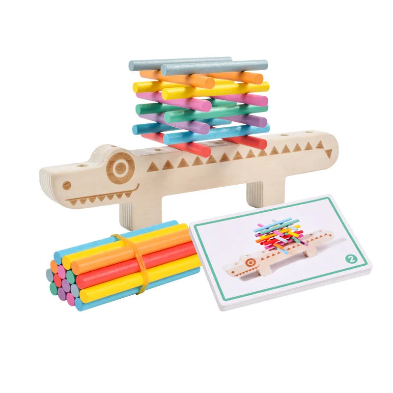 Kids Montessori Sensory Wooden Color Matching Games Puzzle Learning Set Fine Movement Training Math STEAM Educational Toys
