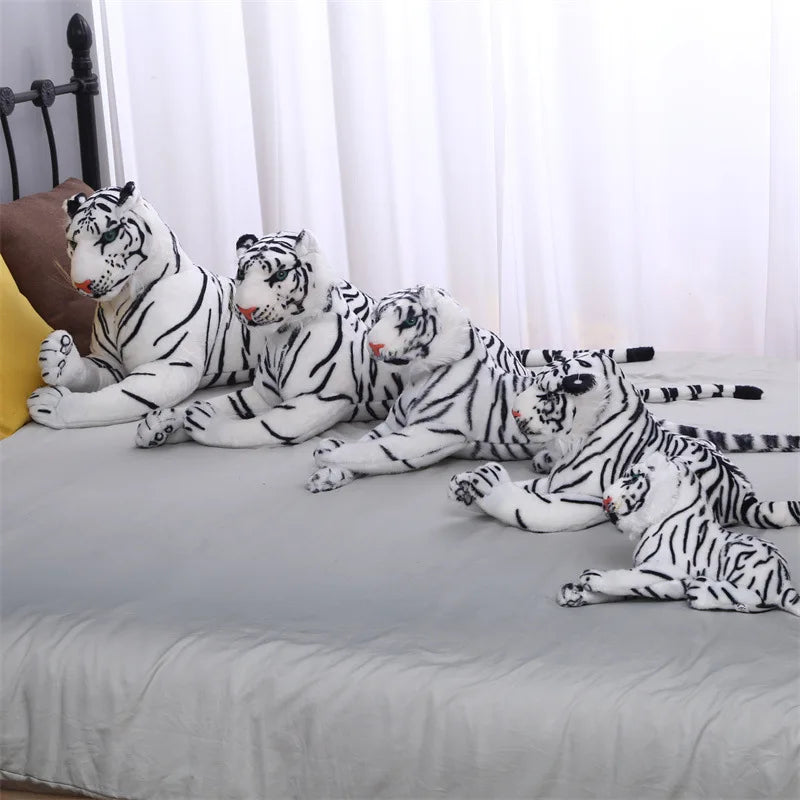 Simulation Tiger Plush Toys Stuffed Soft Animal Giant Forest Tiger Pillow Dolls For Kids Birthday Gift High Quality 25-110cm