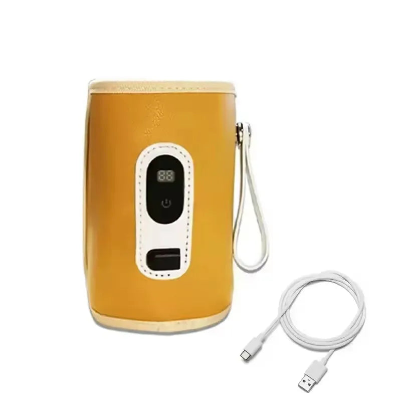Baby USB Milk Bottle Thermal Bag Universal Digital Display Nursing Bottle Heater Portable Newborn Milk Heat Keeper for Traveling